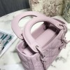 Dior Lady Mini Lambskin Bag Matte Pink 17cm