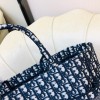 DIOR Book Tote Blue Oblique Embroidery 41cm