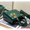 Dior lady patent ABC 20cm green