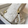 Dior Mini Dioramour White Lambskin Backpack