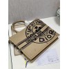 DIOR Book Tote Large Beige Jute Canvas 41cm