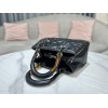 Dior The Lady 95.22 all black cannage quilted leather bag