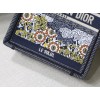 Dior mini book tote embroided orange