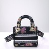 Dior lady D-lite small black multicolor bag