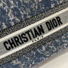 Dior Lady D-Lite Blue Denim Embroidery Effect Bag