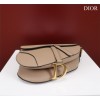 Dior Saddle beige grained calfskin with strap bag