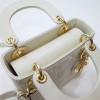 Dior lady white patent leather mini 17cm