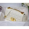 Dior Caro Medium White Bag 25cm