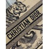 Dior medium book tote black tiger embroidery bag
