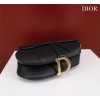 Dior Saddle black grained calfskin with strap bag