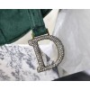 Dior Saddle Oblique Velvet Green 19cm S9001