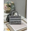 Dior book tote glitter mini bag