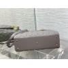 Dior large lady dior gray lambskin 32cm bag