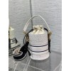 Dior vibe bucket white bag