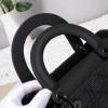 LADY DIOR BLACK ULTRA-MATTE BAG SO BLACK