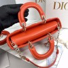 Dior D-Joy Orange Leather Bag