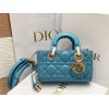 Dior D-Joy Blue Leather Mini Bag