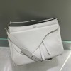 Dior white leather men shoulder bag