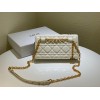 Dior caro white shoulder bag