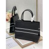 Dior tote book in black leather 36cm