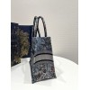 Dior Medium Book Tote Power Jardin Magique Embroidery Blue Bag