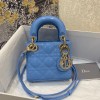 Dior lady patent leather mini 17cm ( pink/ blue/ white/ yellow)