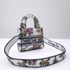 Dior lady D-lite mini white multicolor bag