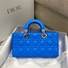 Dior D-Joy Blue Leather Bag