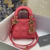 Dior lady patent leather mini 17cm ( pink/ blue/ white/ yellow)