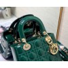 Dior lady patent ABC 20cm green