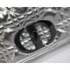 Dior Caro Silver Metallic Small 20cm