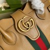 Gucci Dahlia brown leather shoulder bag