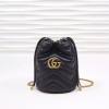 Gucci GG Marmont mini bucket leather bag