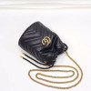 Gucci GG Marmont mini bucket leather bag