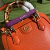 Gucci Diana orange mini tote bag