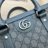 Gucci Ophidia large tote gray leather bag