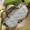 Gucci GG Marmont mini top handle bag in gray