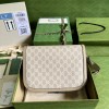 Gucci Horsebit 1955 small beige / white Bag