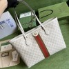 Gucci tote shopping bag beige & red bag