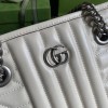 GG Marmont small tote white bag