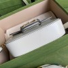 Gucci Horsebit 1955 mini white gg bag