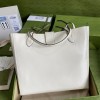 Gucci Dahlia Large Tote Double G White Bag