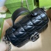 Gucci GG Marmont mini top handle bag in black