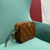 GG Matelassé brown leather shoulder bag