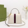 Gucci Ophidia small all white top handle bag