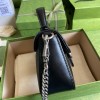 Gucci GG Marmont mini top handle bag in black