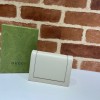 Gucci Diana card case wallet in white leather