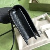 Gucci GG black chain wallet 497985