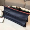 Gucci Dionysus medium top handle bag black/green leather