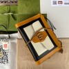 GUCCI Small GG Dahlia White Yellow Shoulder Bag